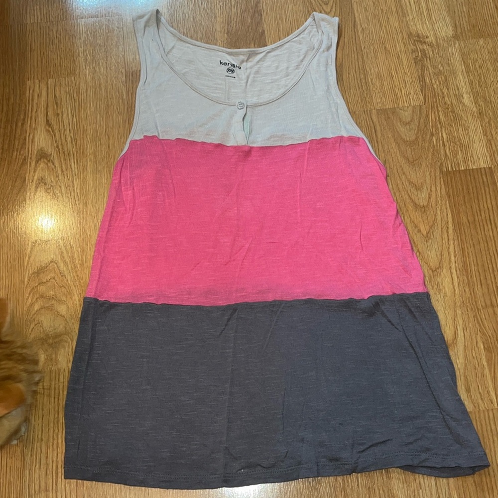 Gray and Pink Kenzie Tank